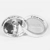 Silverplated Double Wedding Ring Photo Frame 3.5x3