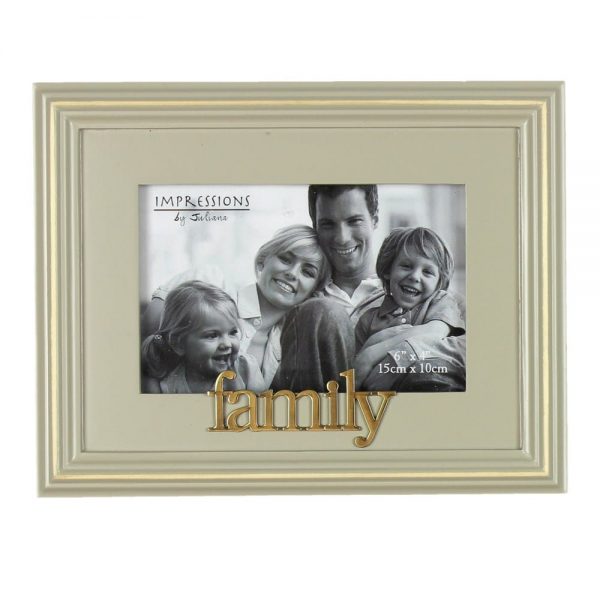 Celebrations Grey Wooden Photo Frame - Family