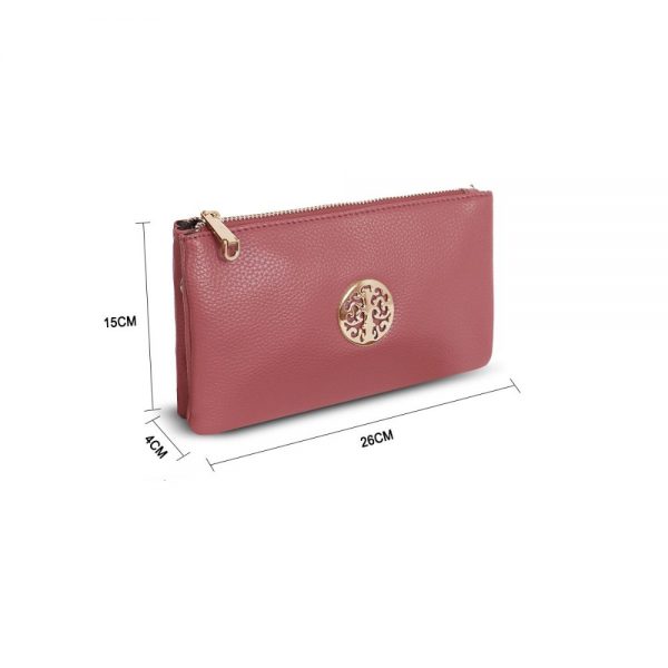 Gessy Cross Body Bag In Dark Pink