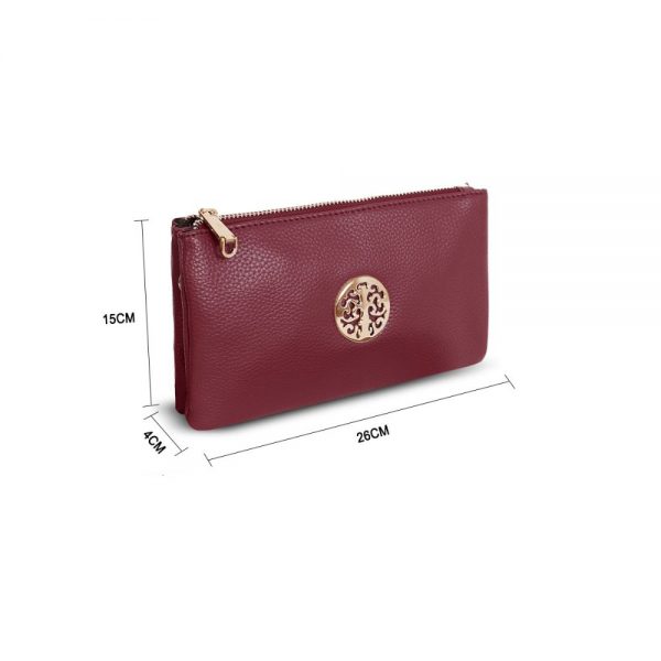 Gessy Cross Body Bag In Dark Red