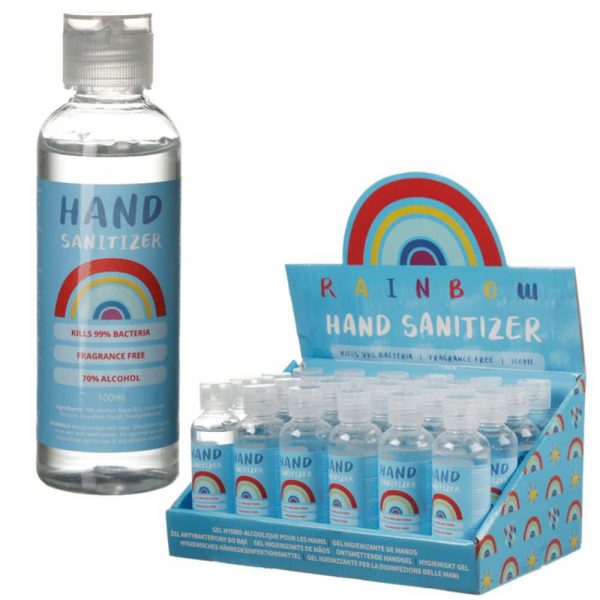 Rainbow Hand Sanitiser Gel 100ml Bottle