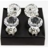 Pack of 4 Clear Gem Door Knobs