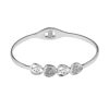 Heart Multi Rhodium Hinge Bangle