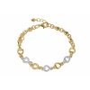 Two Tone Heart Bracelet