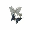 Silver and Blue Butterfly Brooch