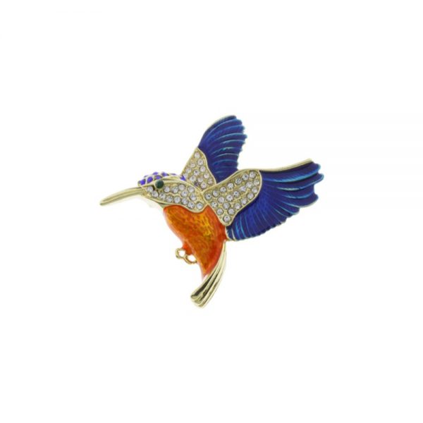 Kingfisher Gold - Blue - Orange Crystal