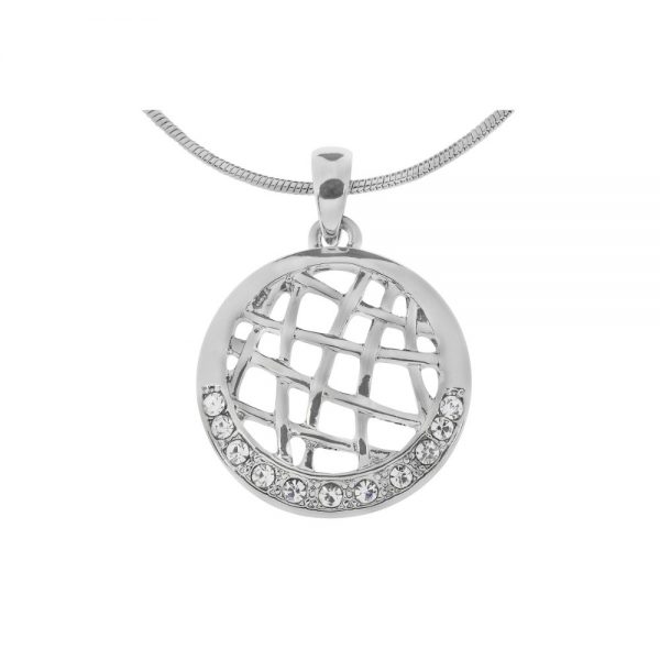 Filigree Circular Disc Necklace