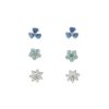 Pastel Earring Flowers Trio Set