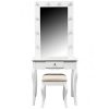 Hollywood Dressing Table 75x40x176cm