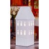 White Ceramic House Table Lamp H33cm