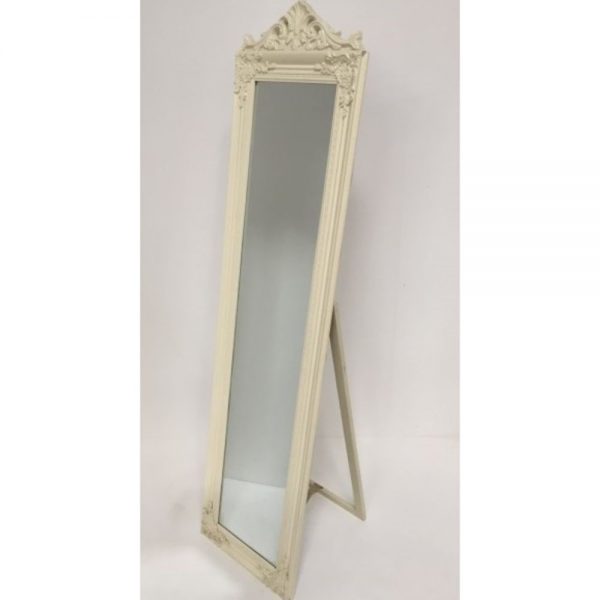 Cream Cheval Mirror