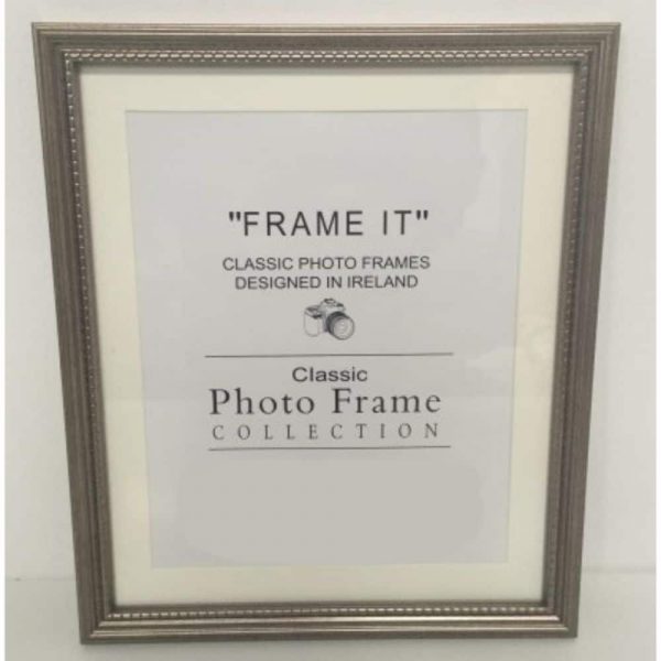 4x6 Grey Bead Photo Frame