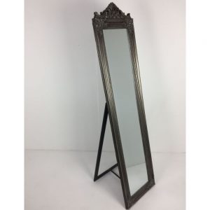 Antique Silver Cheval Mirror