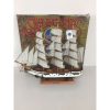 Wooden 3 Mast Tall Ship L50xH45cm