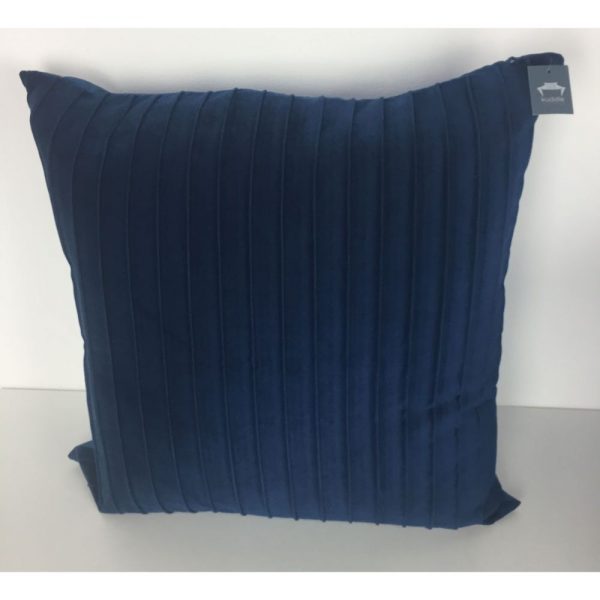 Navy Ribbed Cushion Cover 44x44cm
