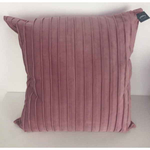Pink Ribbed Cushion Cover 44x44cm