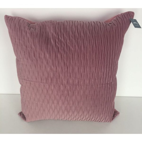 Pink Wave Velvet Cushion Cover 44x44cm