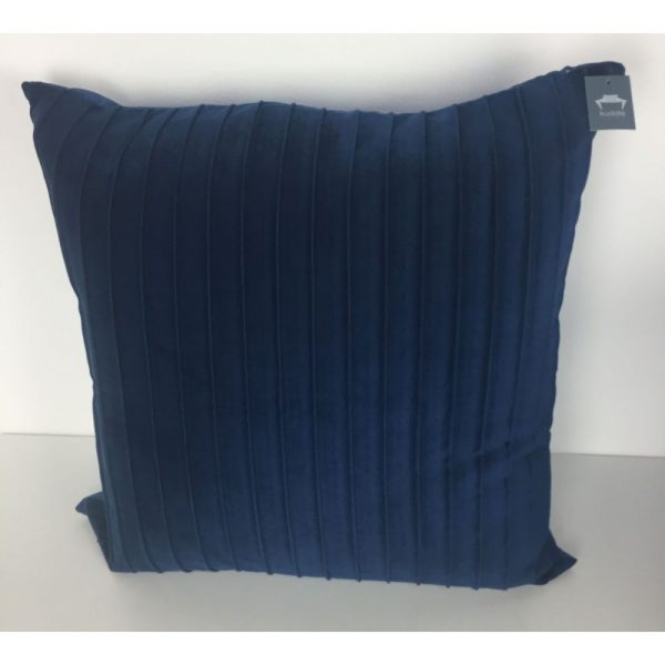 Ribbed Velvet Navy Cushion Covers 56x56cm