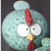 Funny Chicken Teal Large