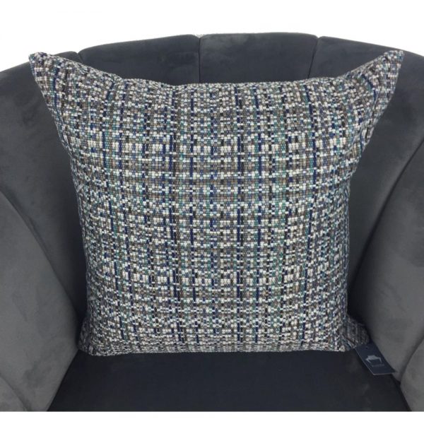 Grey Blue White Fleck Cushion Cover 44x44cm