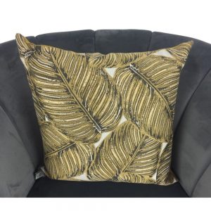 Green and Gold Fern Cushion Cover 44x44cm