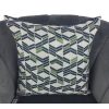 Grey Navy Green Diagonal Cushion Cover 44x44cm