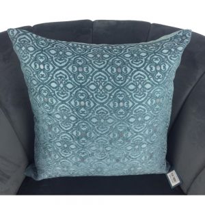 Teal Brocade Cushion Cover 44x44cm
