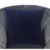 Navy Ribbed Cushion Cover 44x44cm