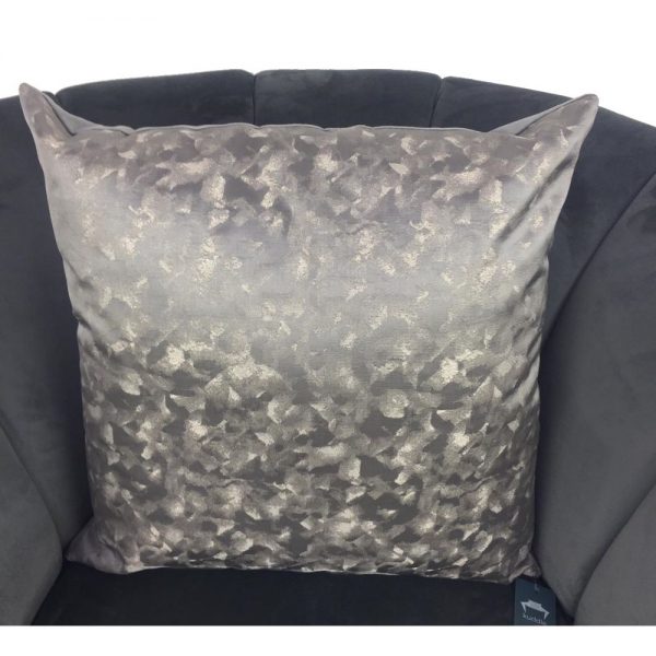 Cushion Cover Grey with Gold 44x44cm