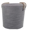 Wooden Round Stools Grey Medium