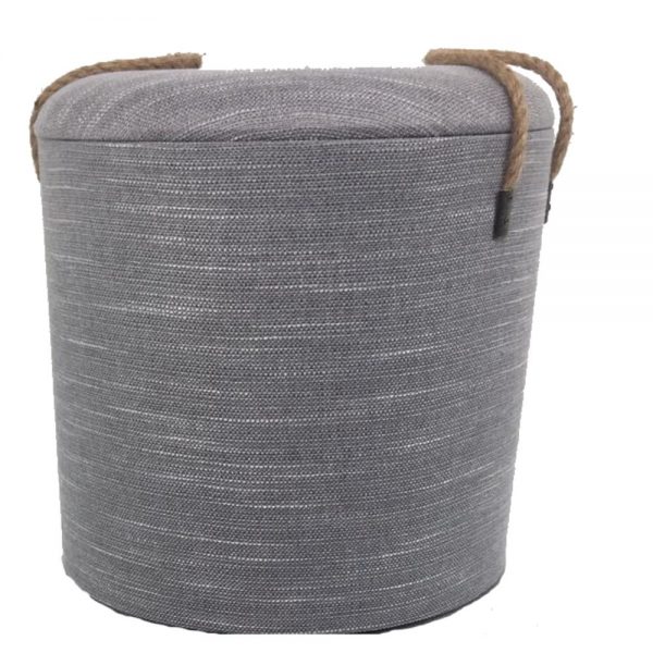 Wooden Round Stools Grey Medium