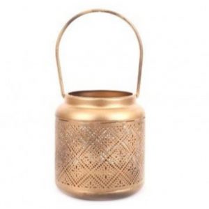 Gold Style Lantern H13cm