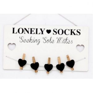 Lonely Sock Plaque 40X21cm