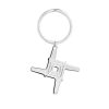 Silver Plated St Brigids Cross Keyring