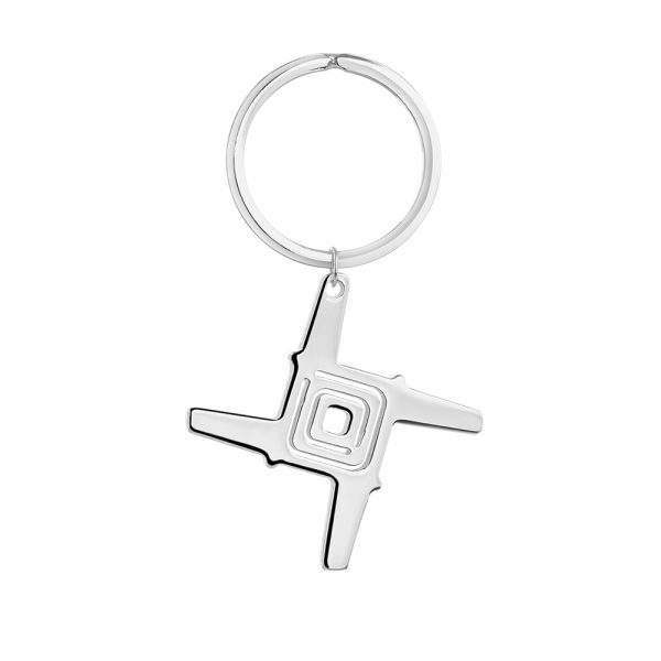 Silver Plated St Brigids Cross Keyring