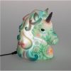 Green Pink LED Unicorn Head Lamp