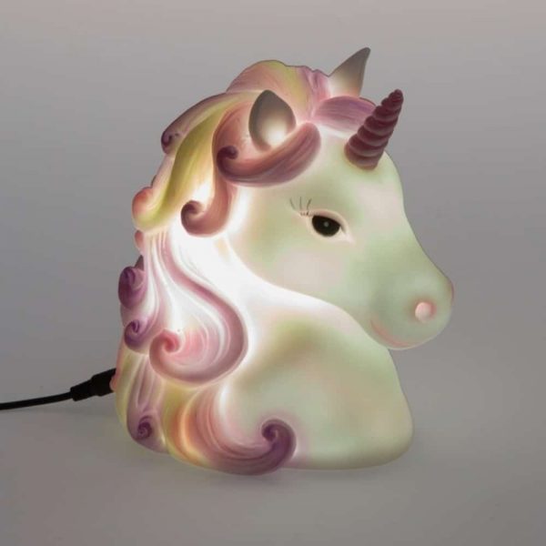 Purple Pink LED Unicorn Head Lamp