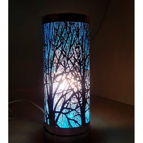 Blue-Silver Aroma Lamp 10x26cm