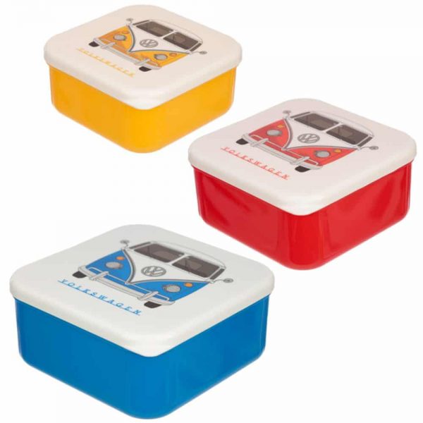 Set of 3 Lunch Boxes VW Campervan