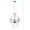 3 Arm Chandelier Clear