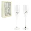 Silver Plated 40th Anniversary Flutes Pair
