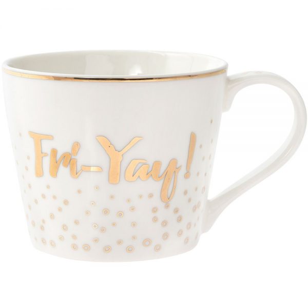 Gold Fri-Yay Mug