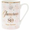 Mad Dots Fabulous at 80th Happy Birthday Mug
