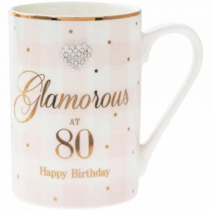 Mad Dots Fabulous at 80th Happy Birthday Mug