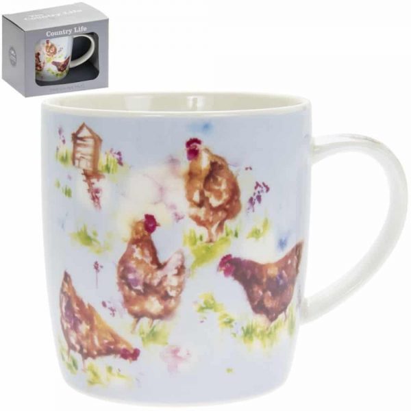 Country Life Hens Mugs