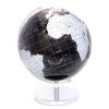 Globe Silver and Black On Base Large H37cm