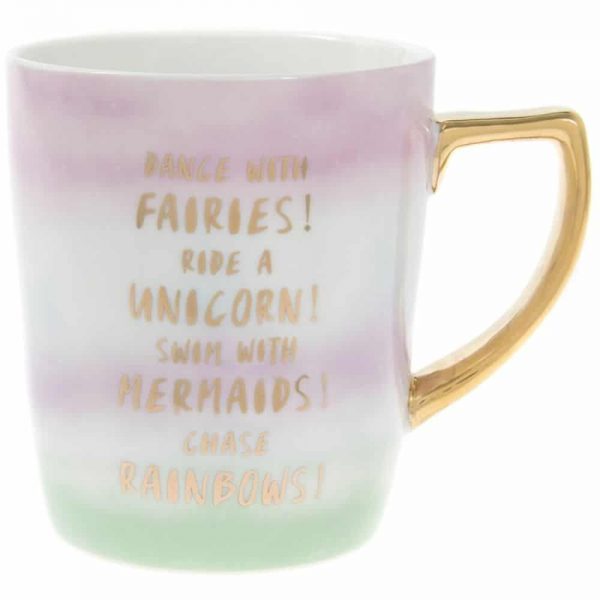 Fairy Mug Large Gold Handle