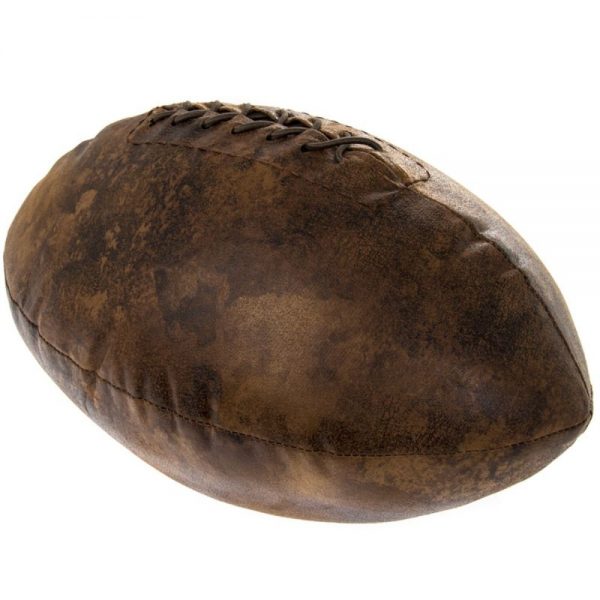 Faux Leather Rugby Ball Doorstop