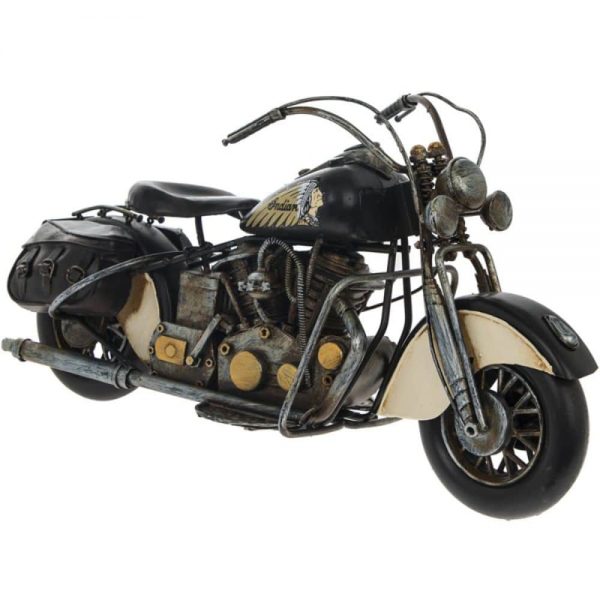 Vintage Motorbike Black 36x15x19cm