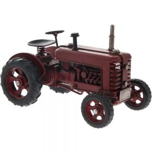 Vintage Tractor Red 27x15x17cm
